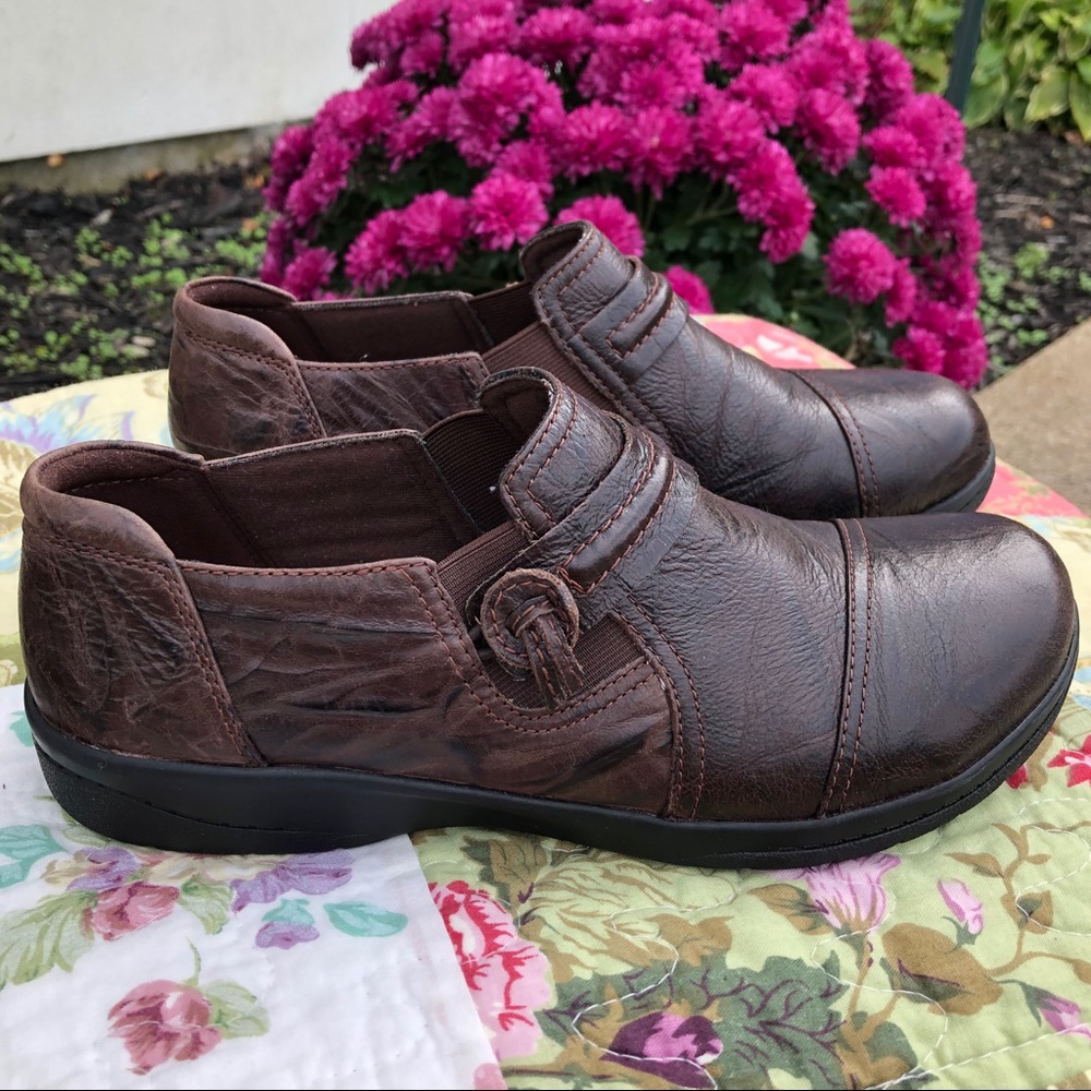 EXC! Clarks Sz 6.5 Cheyn Madi Brown Leather Loafer
